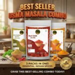 USMA Everyday Masala Combo Pack of Red Chilli Powder | Turmeric Powder | Coriander Powder (200g Each)